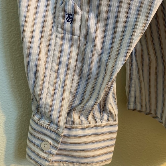 Robert Graham Mens Striped Embroidered Paisley Long Sleeve Shirt Size 2XL.#0041 - Picture 10 of 15